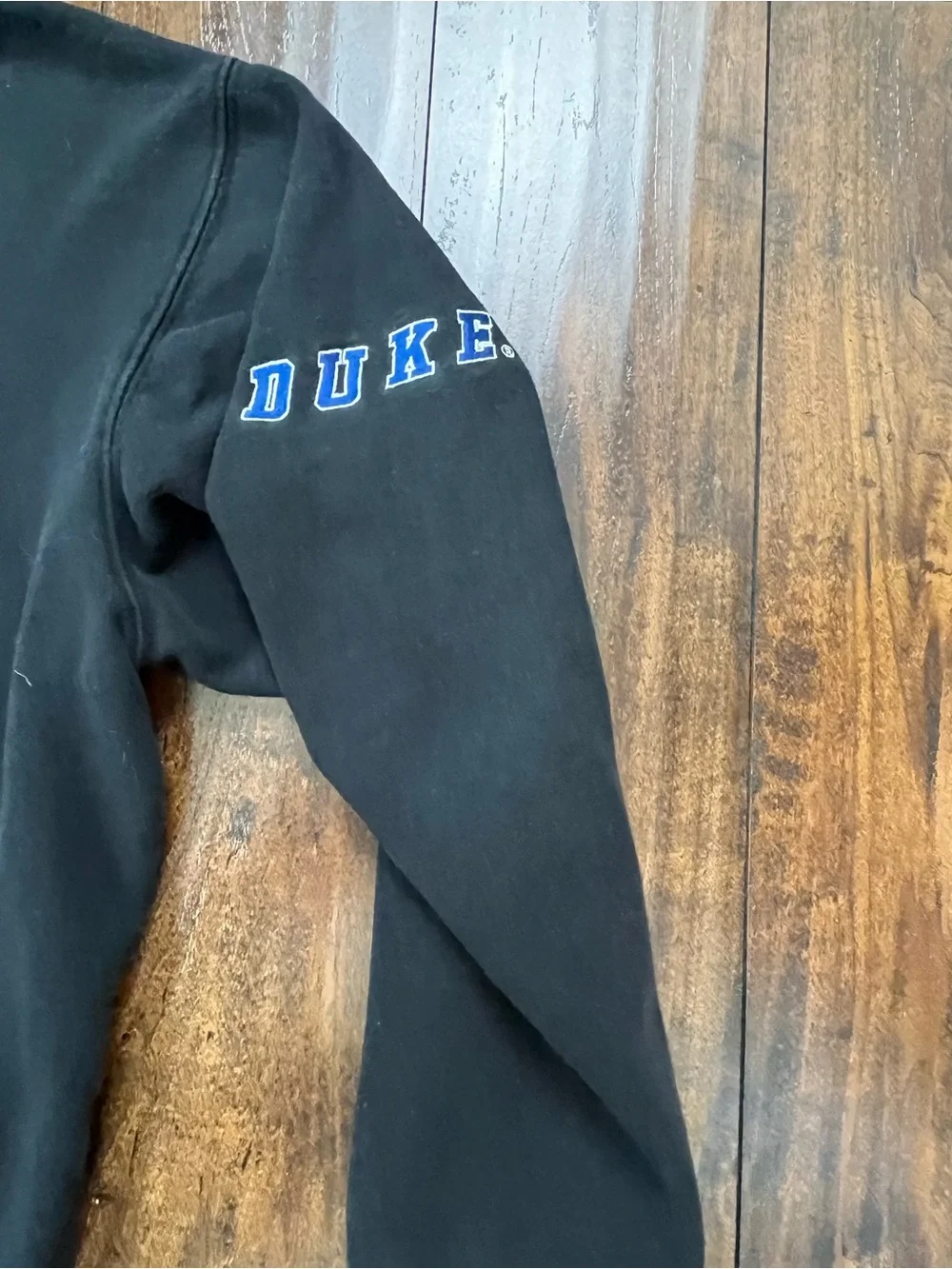 VTG Duke Blue Devils Hoodie Black Stadium Athletics Embroidered NCAA Men’s XL.